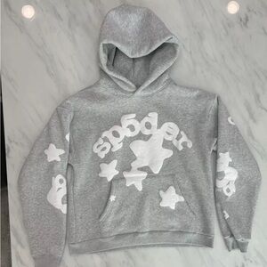 Sp5der Beluga Hoodie Heather Grey - Large - Brand New - Authentic✅